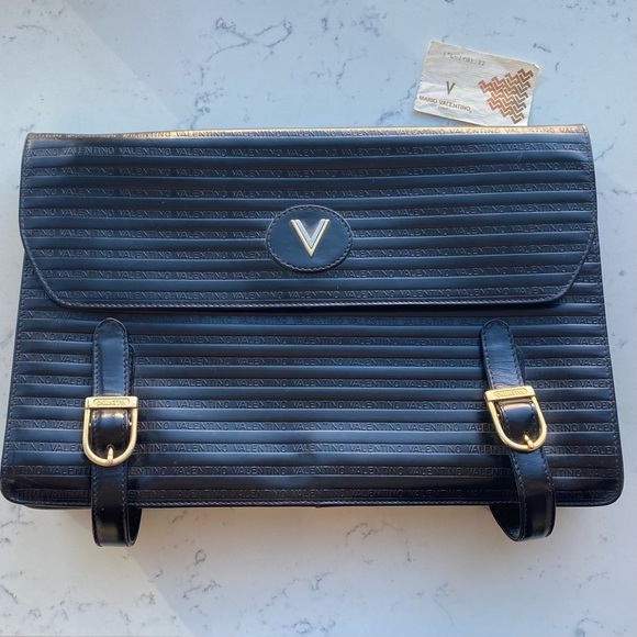 Valentino By Mario Valentino Black and Gold Crossbody Bag - Picture 4 of 14